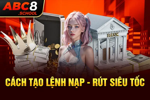 Cách tạo lệnh nạp - rút siêu tốc